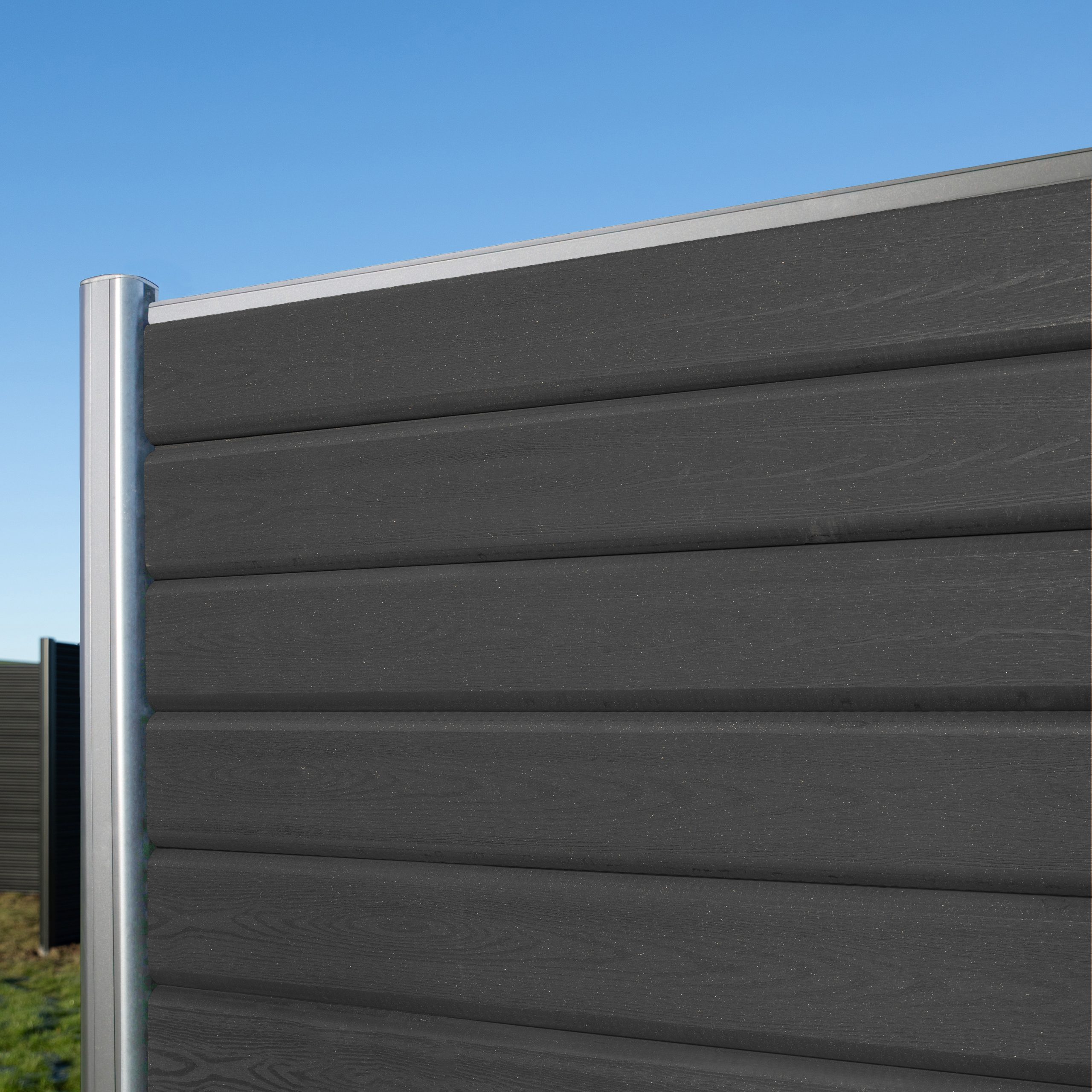 Dansk XL Komposithegn Blok - Alu Sort Blok